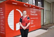 Parcel lockers in place