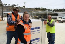 Donated stone marking history