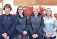 Tough conditions at the Millicent Golf Club