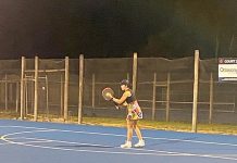 Tennis under lights