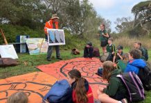 Outdoor classroom for the day