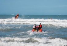 Rescue boat racing on show