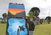 Students add to parkland art