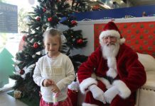 Santa visits local store