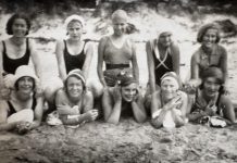 Beachfront bathing beauties