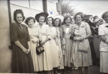 Wedding guests dressed to impress