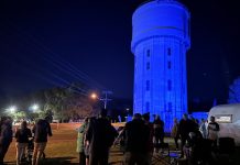 Salts Street takes on blue hue