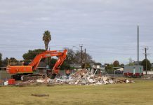 Siteworks demolition underway