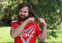 Marc’s mullet facing the chop