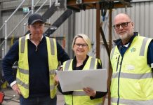 Brand new fire tower being built