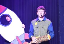 Students grace the stage