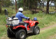 All-terrain bike safety alert